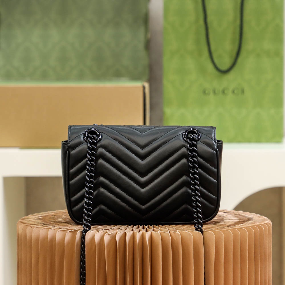 GUCCI高仿黑色全霧面迷你包女用極簡風格精品小包｜歐美奢侈品精品推薦