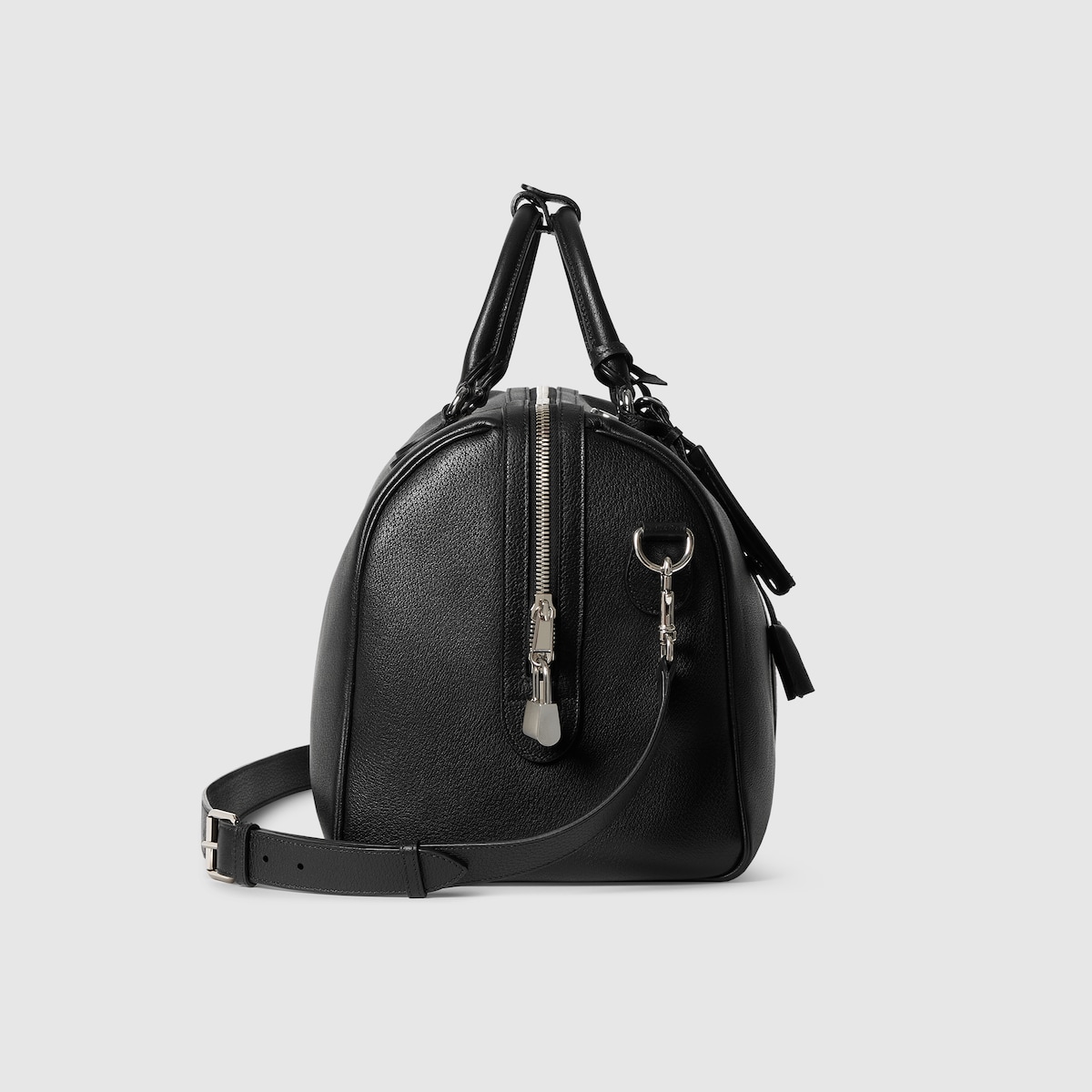 Gucci原單黑皮革旅行包Ophidia系列時尚大容量手提袋｜歐美奢侈品精品推薦