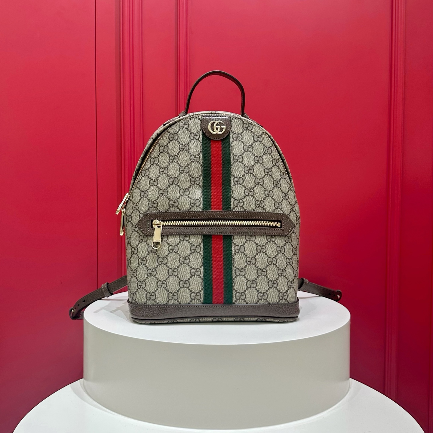 Gucci高仿後背包GG老花復古經典設計容量實用款