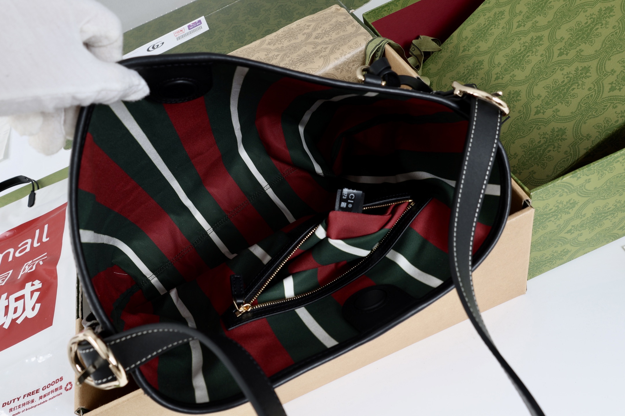 Gucci高仿Ophidia老花單肩包 黑皮滾邊簡約復古女款｜歐美奢侈品精品推薦