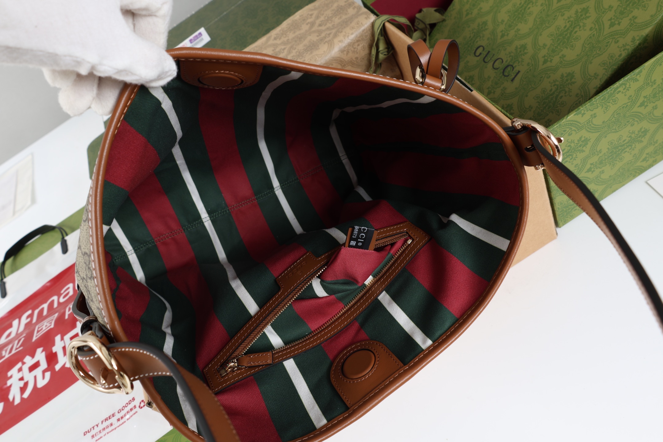 Gucci原單Ophidia老花肩背包 棕皮滾邊復古設計通勤推薦｜歐美奢侈品精品推薦