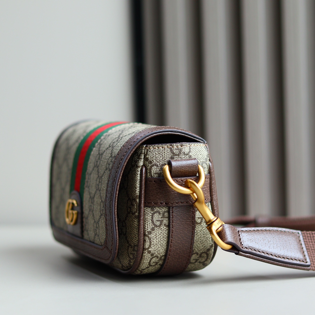 Gucci高仿Ophidia老花腰包 小巧百搭斜背輕便設計｜歐美奢侈品精品推薦
