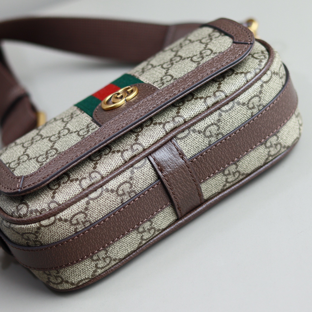 Gucci高仿Ophidia老花腰包 小巧百搭斜背輕便設計｜歐美奢侈品精品推薦