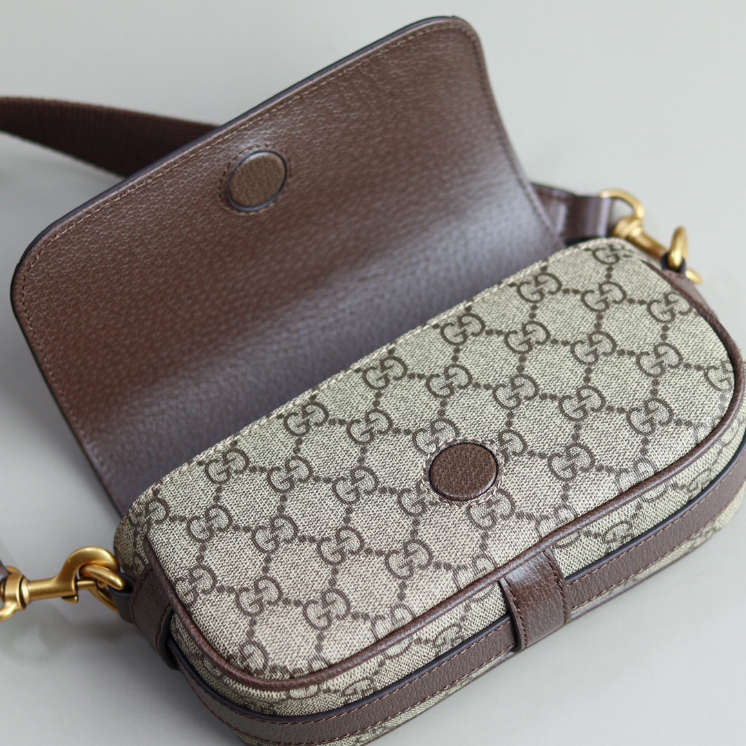 Gucci高仿Ophidia老花腰包 小巧百搭斜背輕便設計｜歐美奢侈品精品推薦