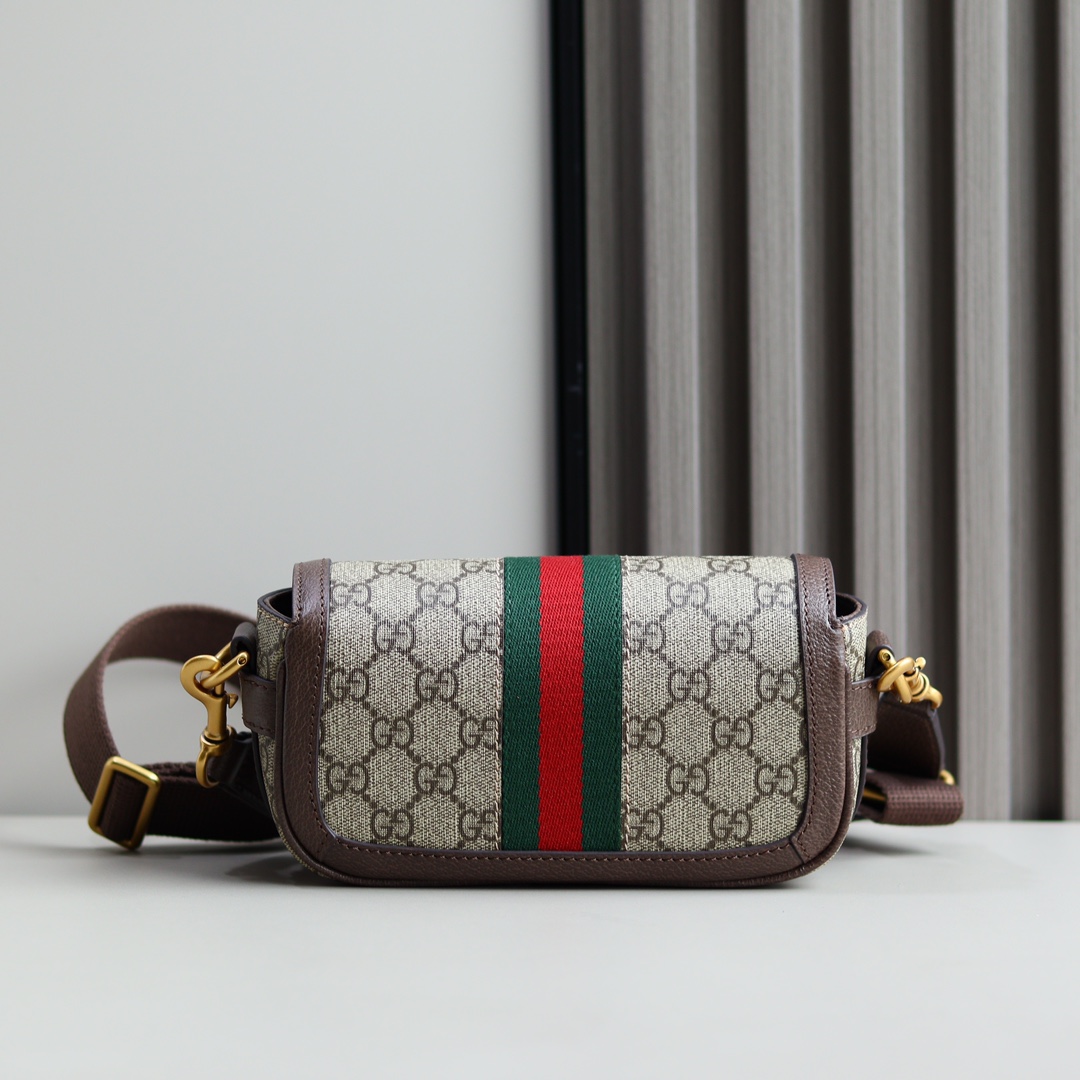 Gucci高仿Ophidia老花腰包 小巧百搭斜背輕便設計｜歐美奢侈品精品推薦