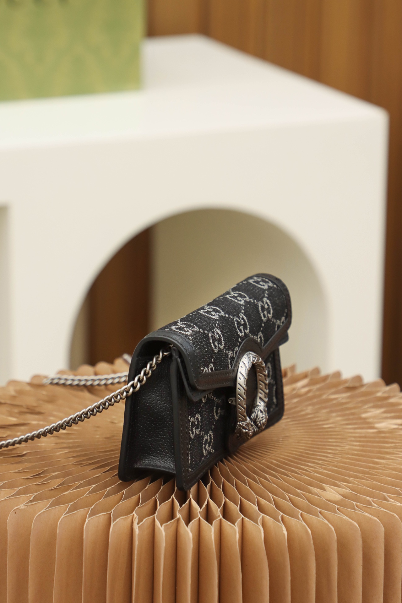 Gucci A貨Dionysus迷你鍊條包 黑老花款可愛百搭｜歐美奢侈品精品推薦