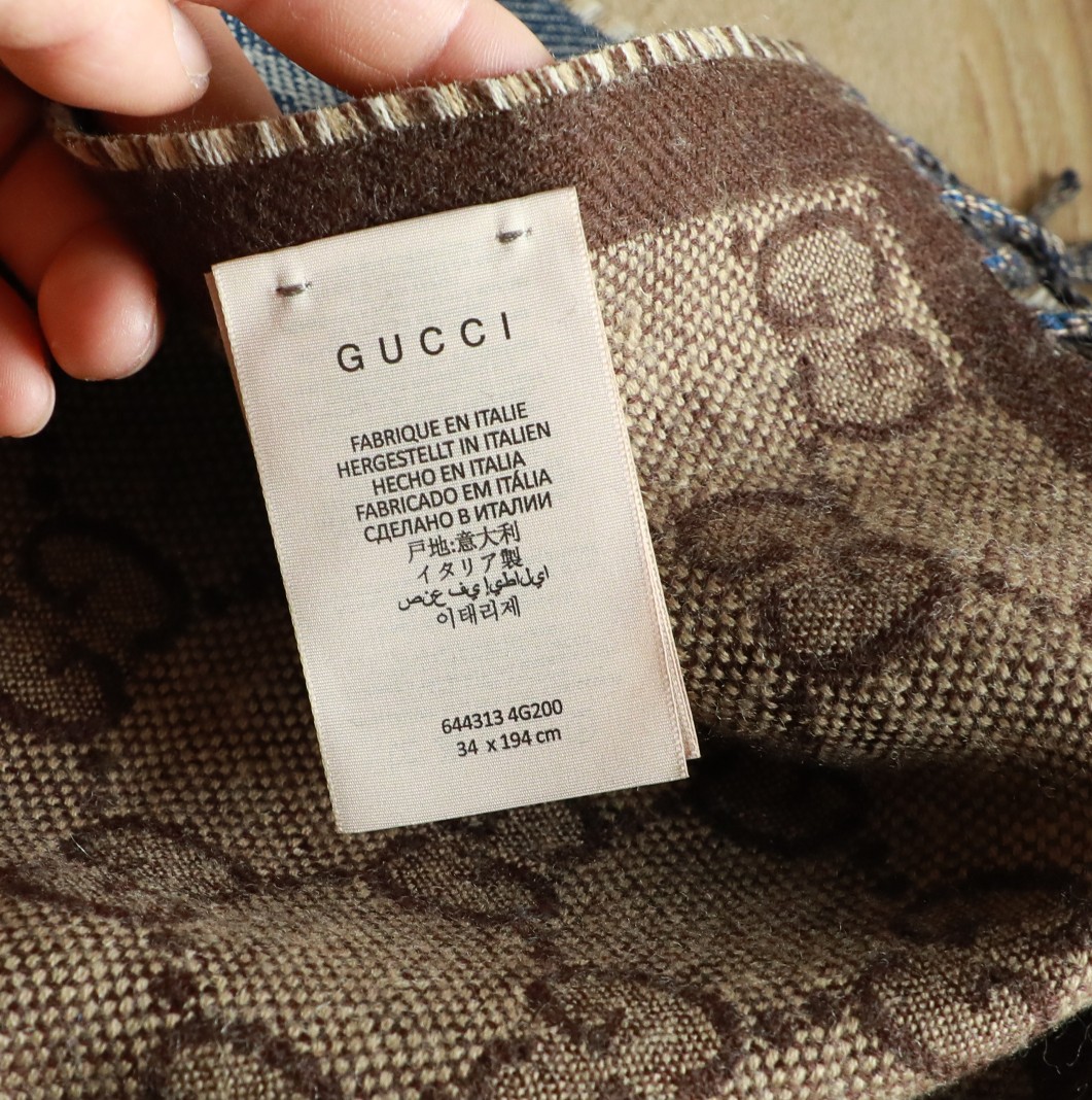 Gucci 高仿男女款雙G提花圍巾 時尚復古百搭款|超A仿原單精品圖片 12 Gucci 高仿男女款雙G提花圍巾 時尚復古百搭款|歐美奢侈品精品推薦