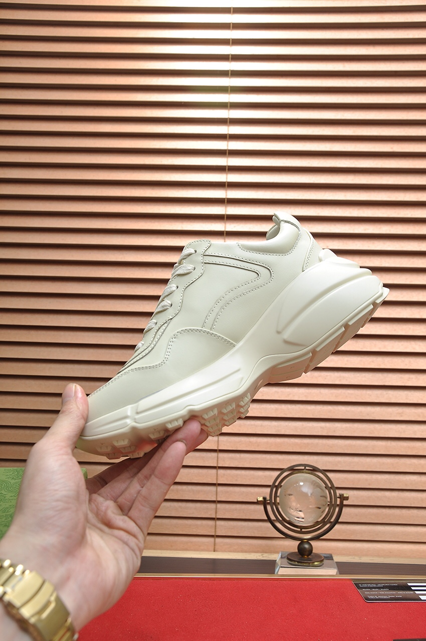 Gucci高仿火焰標誌男士厚底運動鞋 米白配紅橘潮流款|超A仿原單精品圖片 11 Gucci高仿火焰標誌男士厚底運動鞋 米白配紅橘潮流款|歐美奢侈品精品推薦