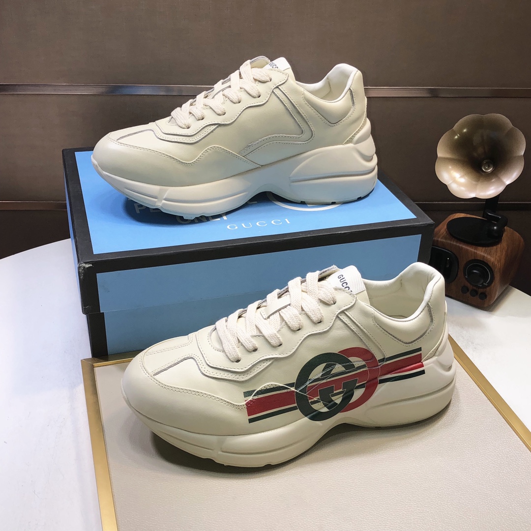 Gucci原單經典雙G運動鞋 男士復古厚底必備基本款|超A仿原單精品圖片 11 Gucci原單經典雙G運動鞋 男士復古厚底必備基本款|歐美奢侈品精品推薦