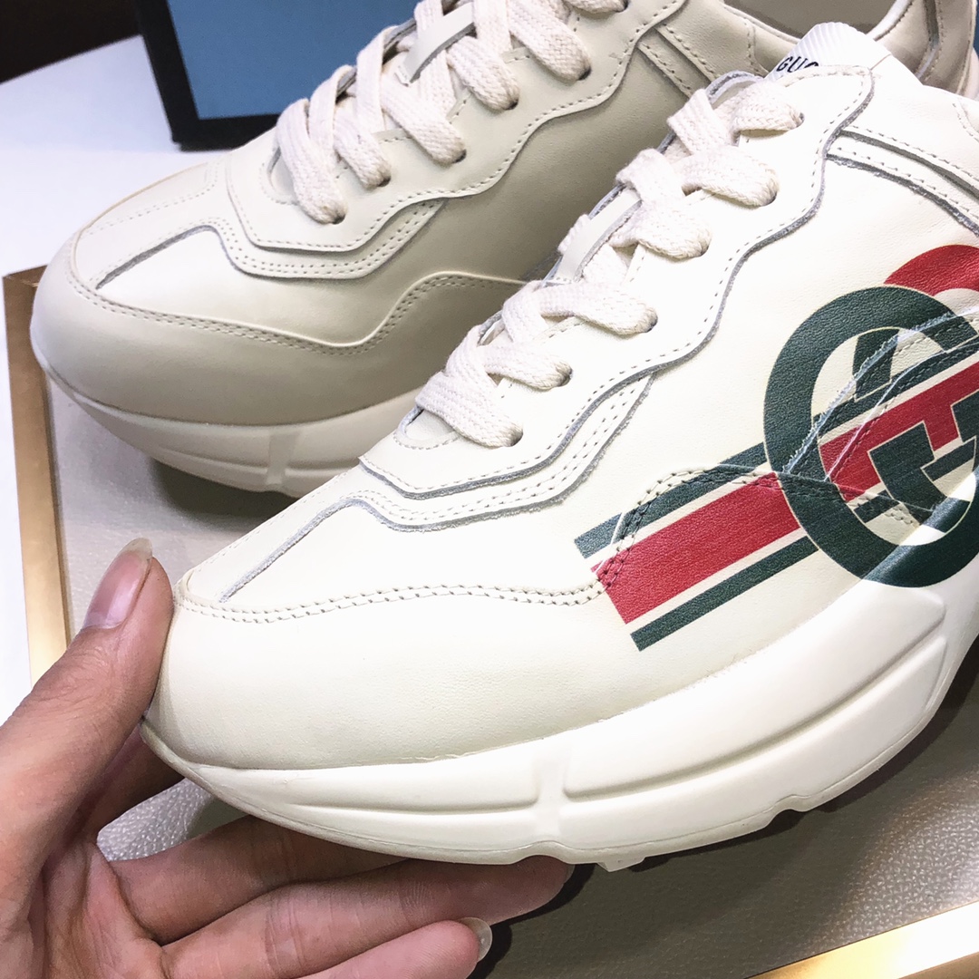 Gucci原單經典雙G運動鞋 男士復古厚底必備基本款|超A仿原單精品圖片 8 Gucci原單經典雙G運動鞋 男士復古厚底必備基本款|歐美奢侈品精品推薦