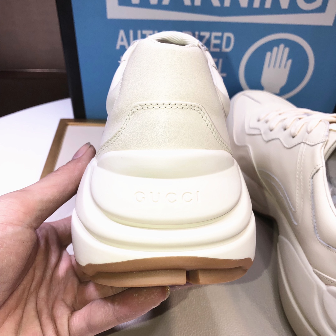 Gucci一比一雙馬圖騰男士厚底鞋 品牌塗鴉風格運動款｜歐美奢侈品精品推薦