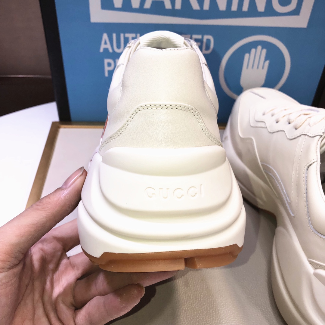 Gucci原單狼頭圖樣男士運動鞋 閃電元素潮流復刻設計｜歐美奢侈品精品推薦