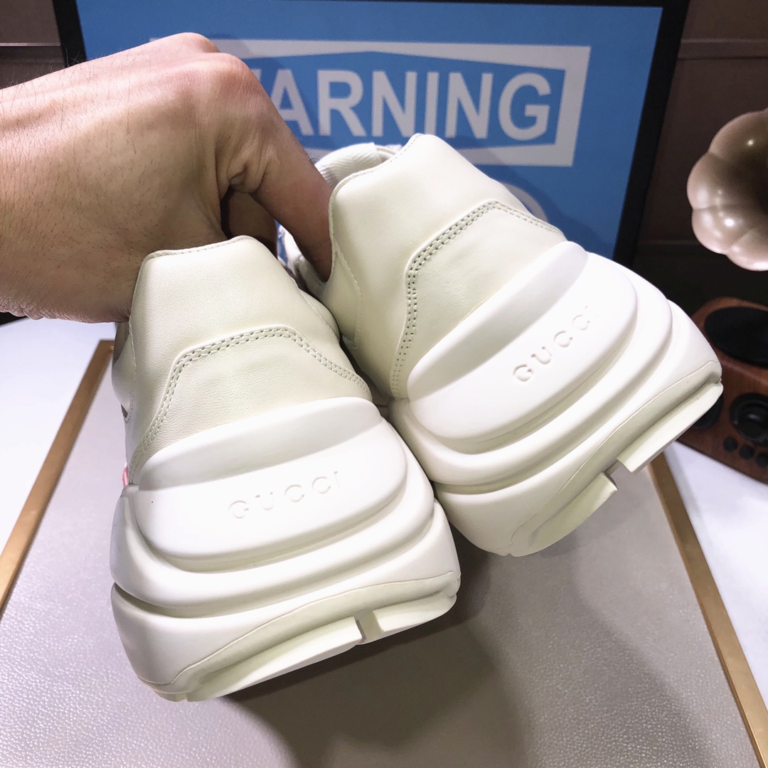 Gucci A貨男款櫻桃LOGO厚底復古鞋 簡約又具趣味風格｜歐美奢侈品精品推薦