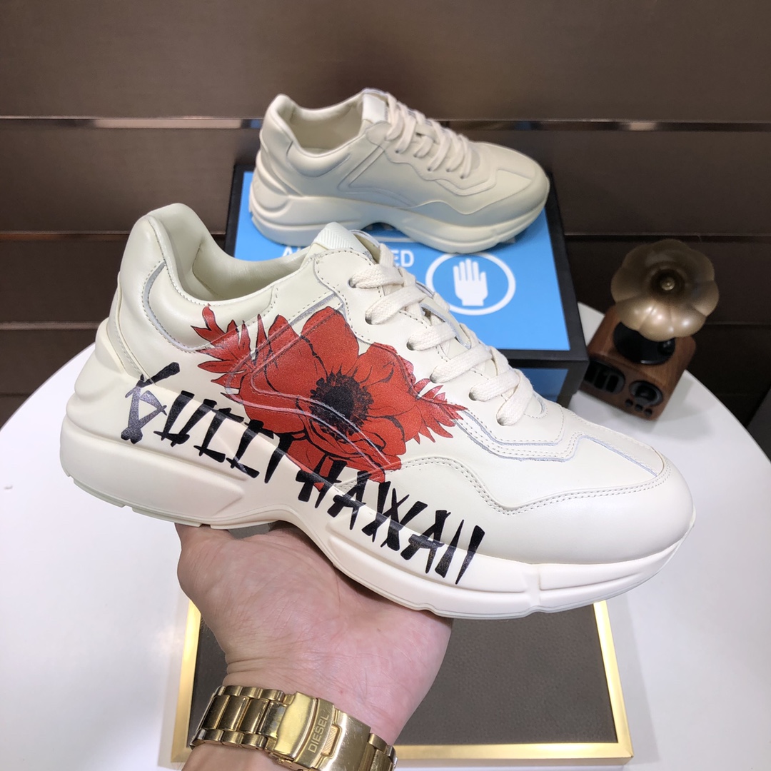 Gucci一比一HAWAII花卉塗鴉男鞋 鬼才印花潮流設計|超A仿原單精品圖片 12 Gucci一比一HAWAII花卉塗鴉男鞋 鬼才印花潮流設計|歐美奢侈品精品推薦