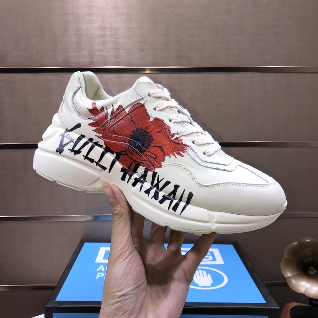 Gucci一比一HAWAII花卉塗鴉男鞋 鬼才印花潮流設計|超A仿原單精品圖片 10 Gucci一比一HAWAII花卉塗鴉男鞋 鬼才印花潮流設計|歐美奢侈品精品推薦