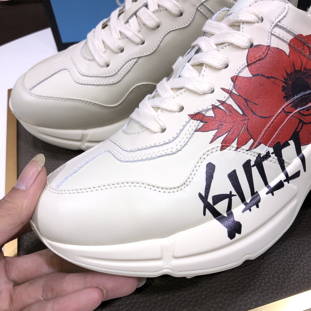 Gucci一比一HAWAII花卉塗鴉男鞋 鬼才印花潮流設計|超A仿原單精品圖片 9 Gucci一比一HAWAII花卉塗鴉男鞋 鬼才印花潮流設計|歐美奢侈品精品推薦