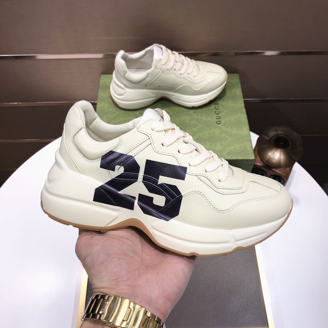 Gucci高仿男士老爹鞋 復古字母設計輕量運動款式｜歐美奢侈品精品推薦