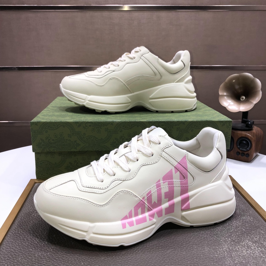 ucci一比一男款老爹鞋 粉字Logo設計潮流增高運動鞋｜歐美奢侈品精品推薦