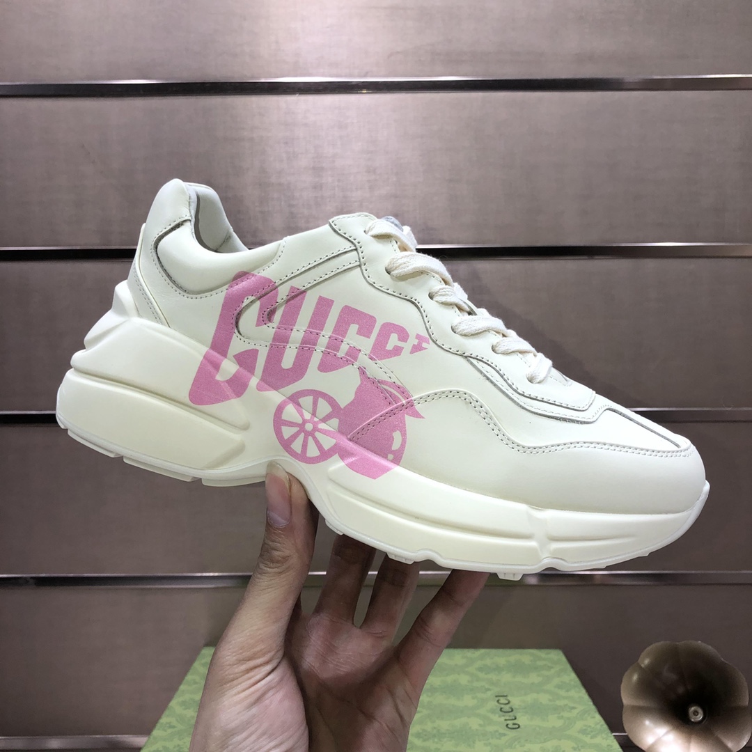 ucci一比一男款老爹鞋 粉字Logo設計潮流增高運動鞋｜歐美奢侈品精品推薦