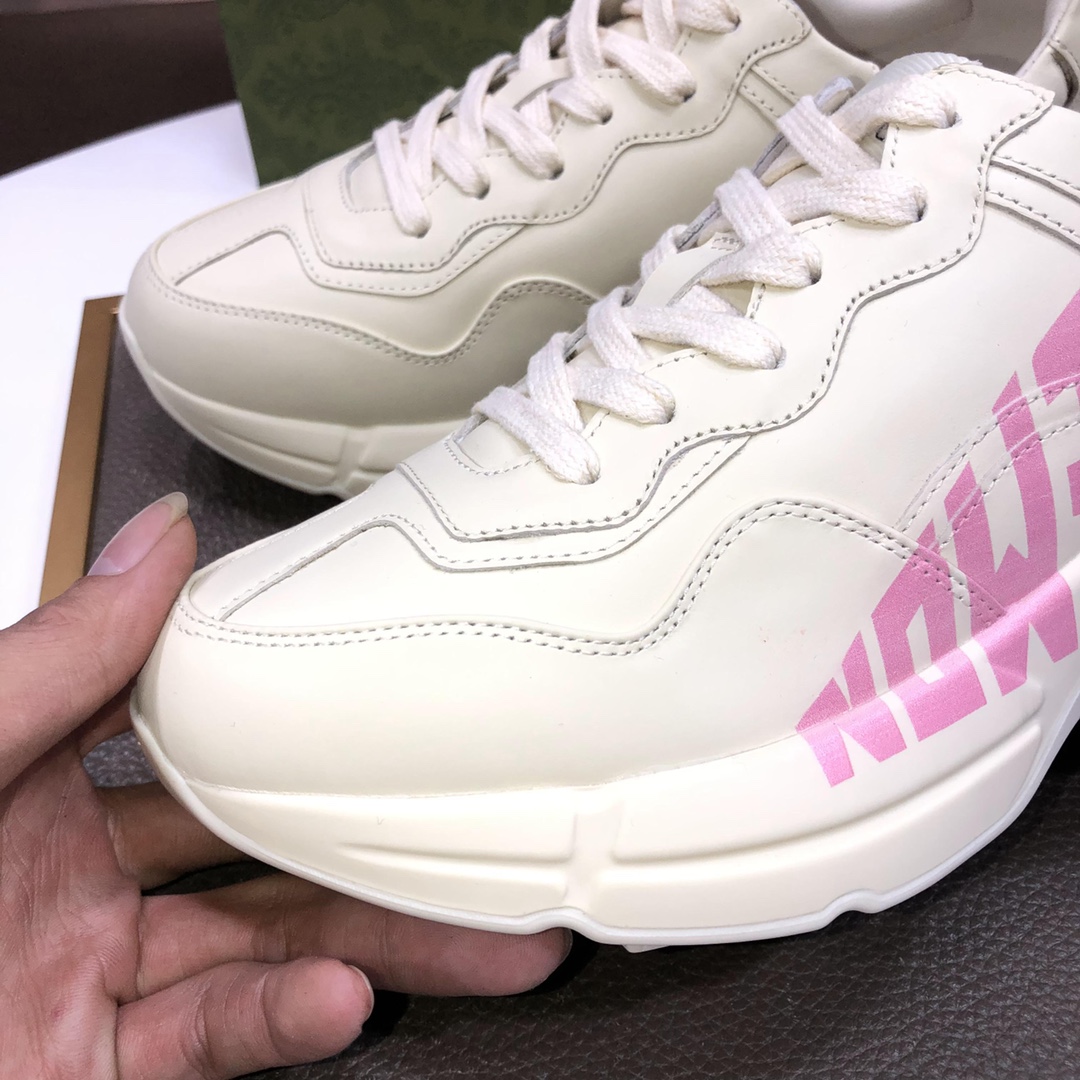 ucci一比一男款老爹鞋 粉字Logo設計潮流增高運動鞋｜歐美奢侈品精品推薦