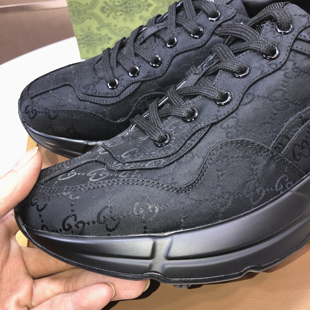 Gucci一比一男士全黑厚底鞋 極簡低調帥氣百搭鞋款|超A仿原單精品圖片 9 Gucci一比一男士全黑厚底鞋 極簡低調帥氣百搭鞋款|歐美奢侈品精品推薦