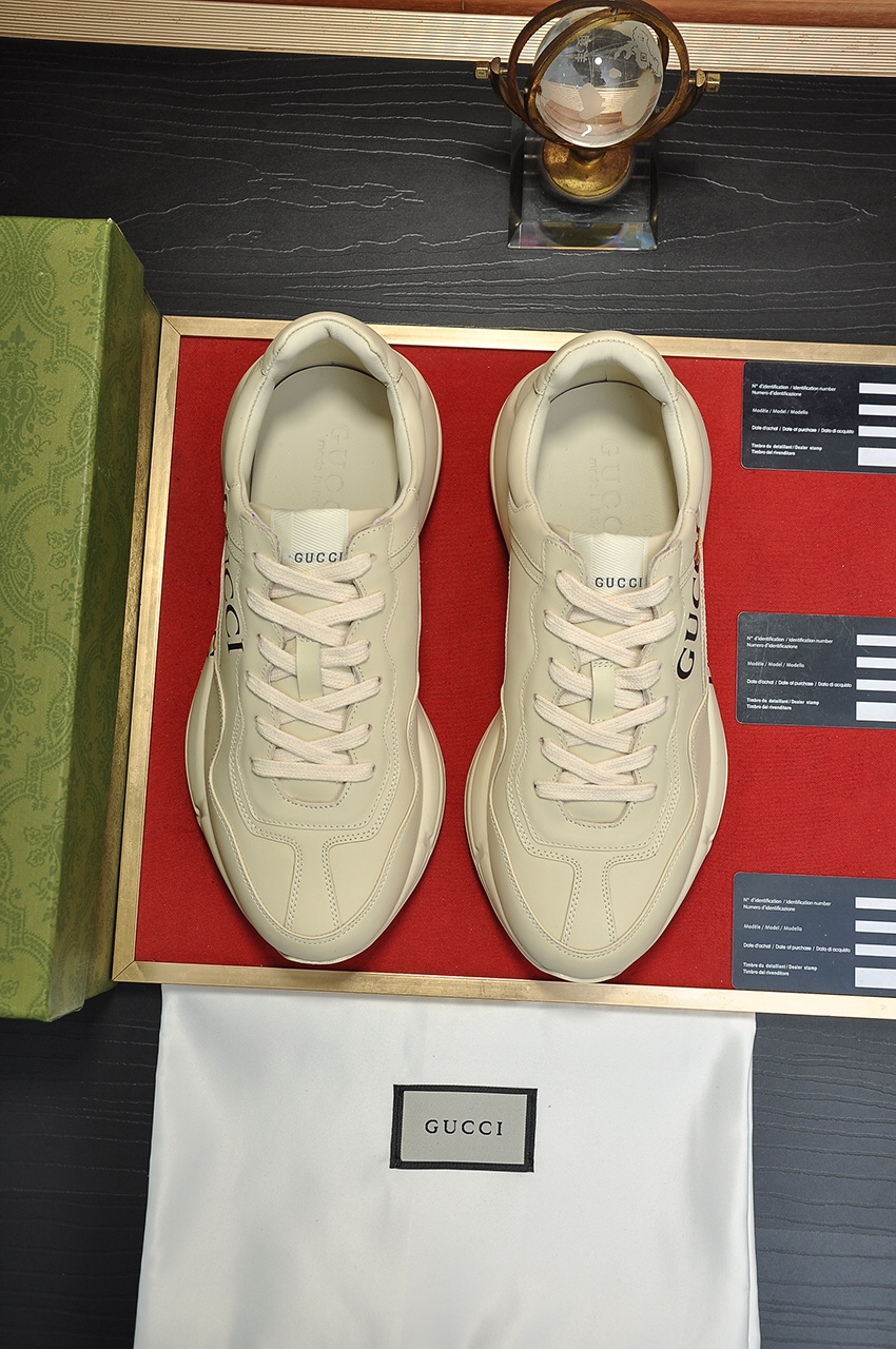 Gucci高仿男款 卡通印花ICCUC設計趣味老爹鞋 潮男限定｜歐美奢侈品精品推薦