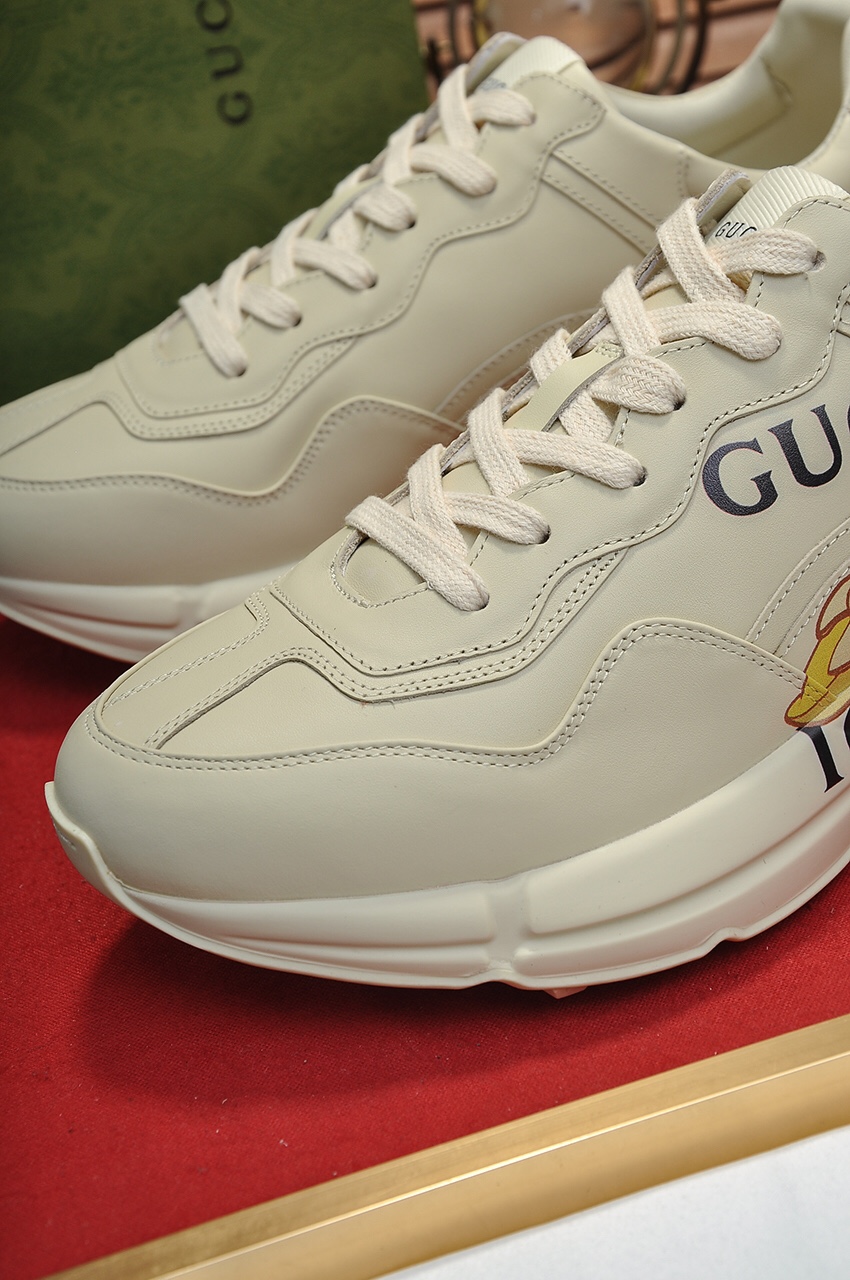 Gucci高仿男款 卡通印花ICCUC設計趣味老爹鞋 潮男限定｜歐美奢侈品精品推薦