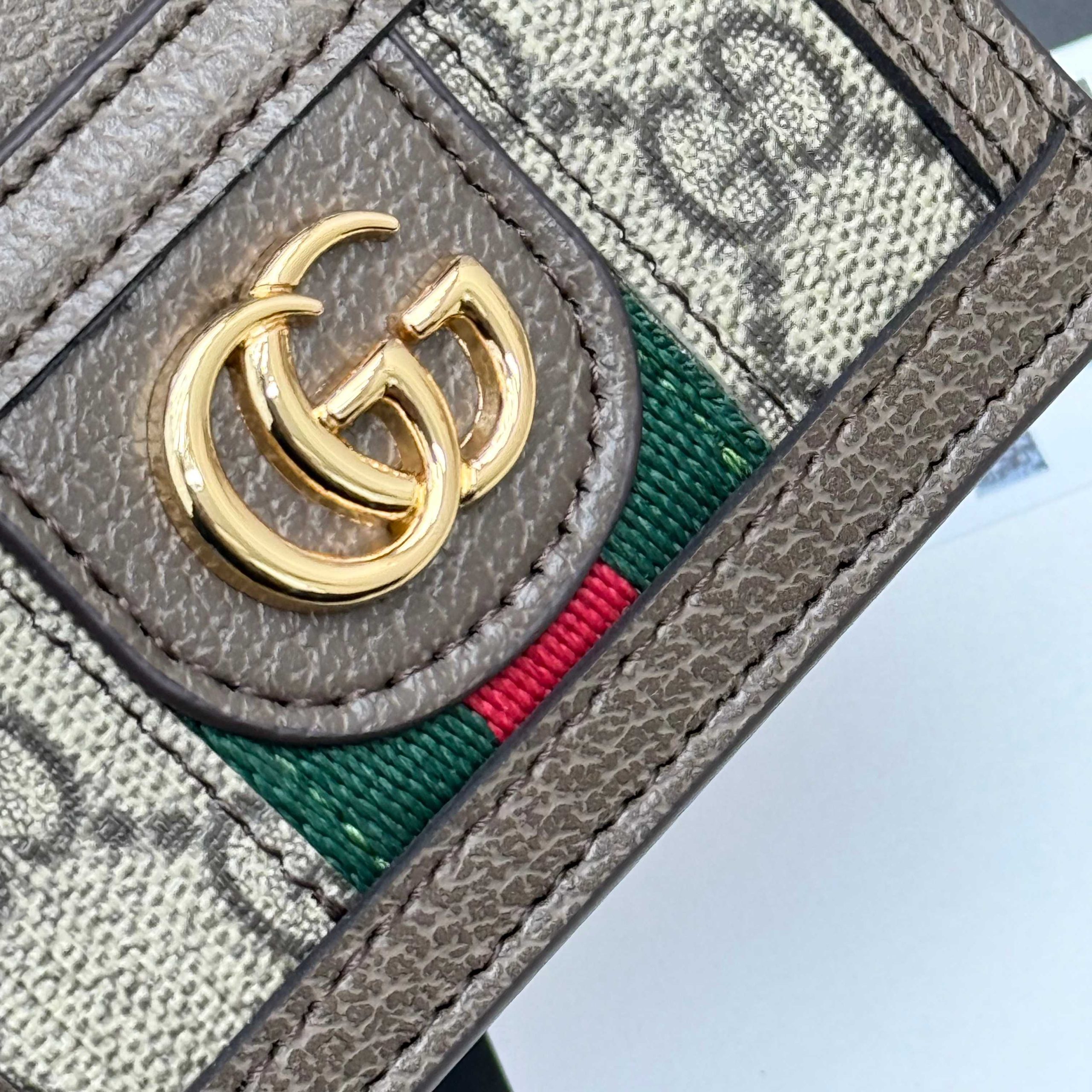 GucciA貨Ophidia卡套 經典GG老花 棕皮滾邊實用推薦｜歐美奢侈品精品推薦