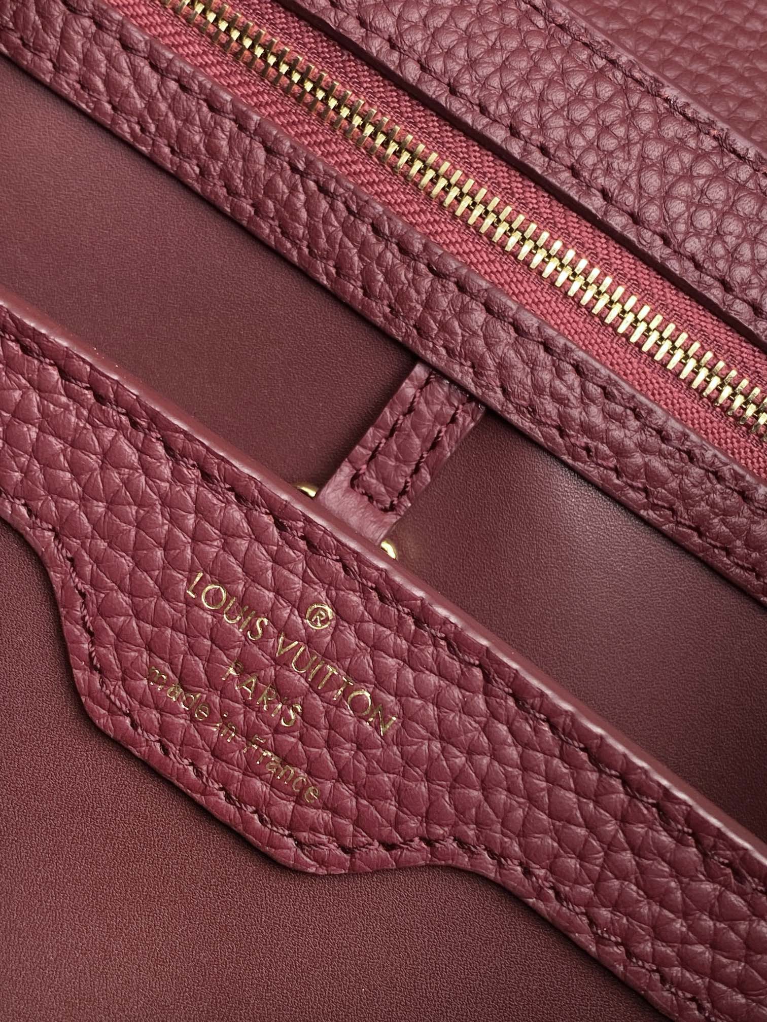 LV原單酒紅Capucines MM手提包 經典氣場復刻奢華款｜歐美奢侈品精品推薦