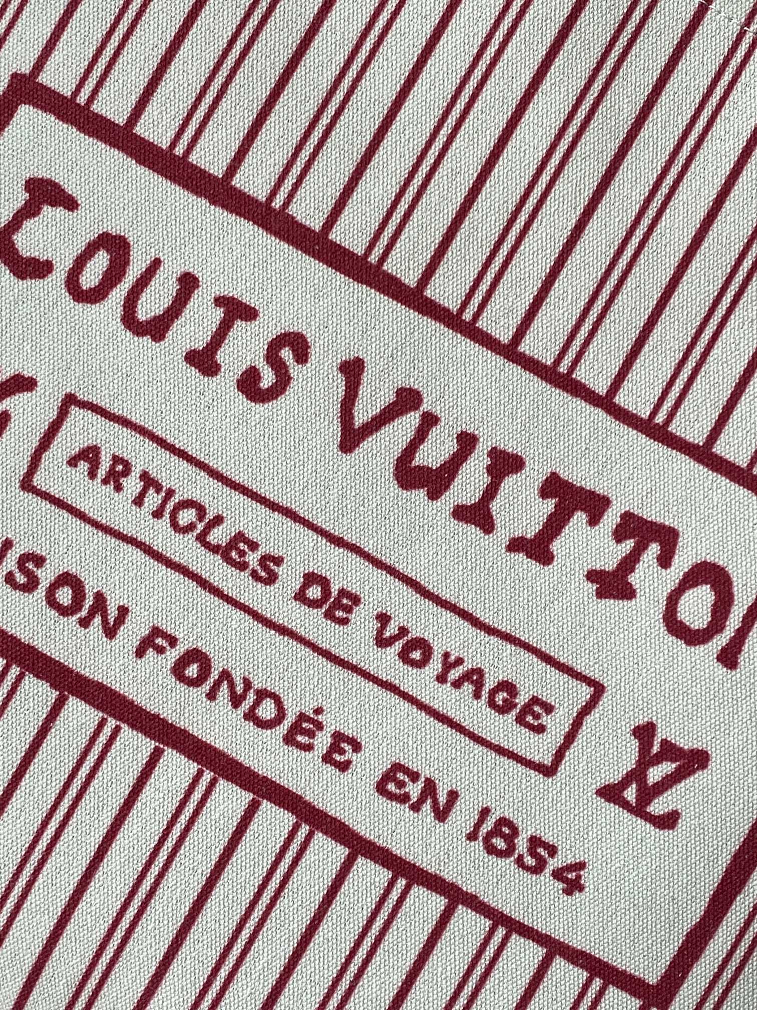 LV高仿紅條紋帆布托特包 清新百搭輕盈手提袋｜歐美奢侈品精品推薦