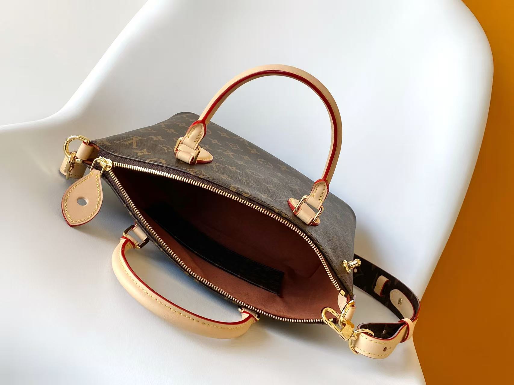 LV高仿老花中型手提包 經典結構百搭女包｜歐美奢侈品精品推薦