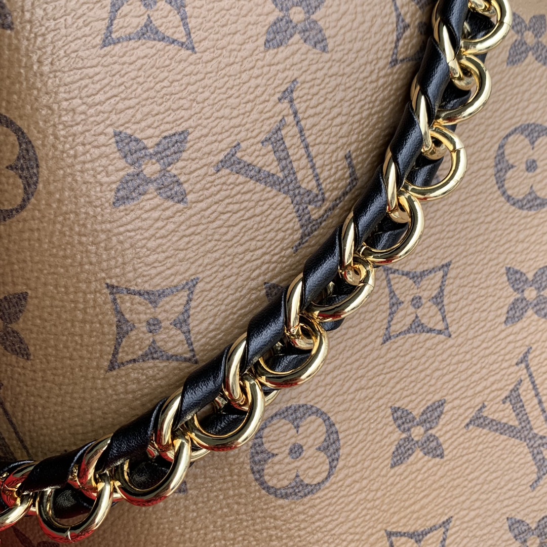 LV一比一Noé BB水桶包 女款駝色鏈條肩背精品設計｜歐美奢侈品精品推薦