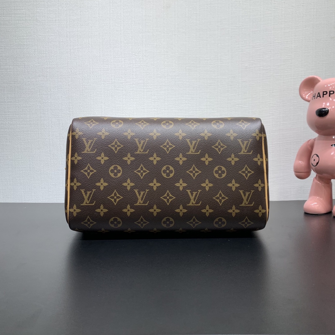 LV A貨Speedy 30手提包 女士老花鏈條款 奢華經典再現｜歐美奢侈品精品推薦