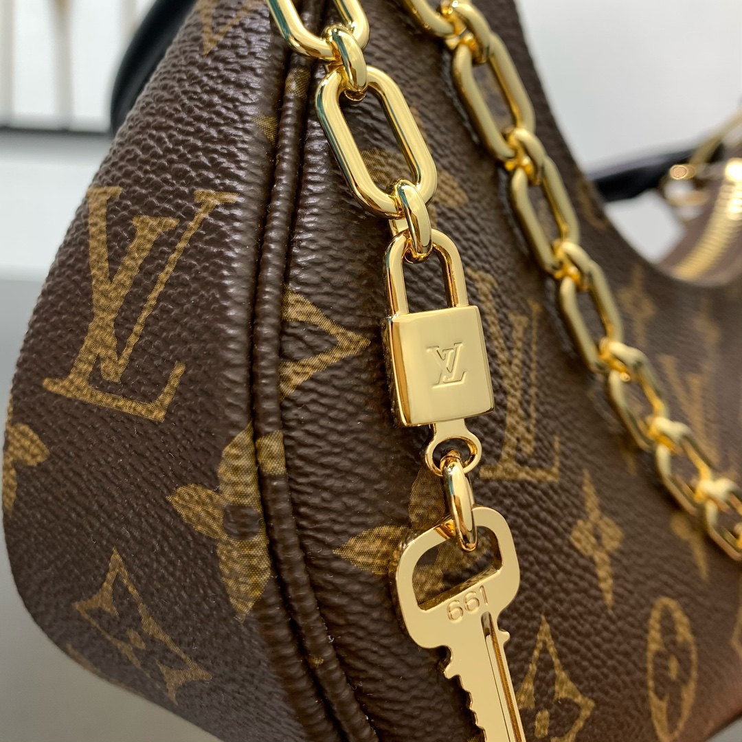 LV一比一Mini Loop鏈條肩背包 小巧老花精品款
