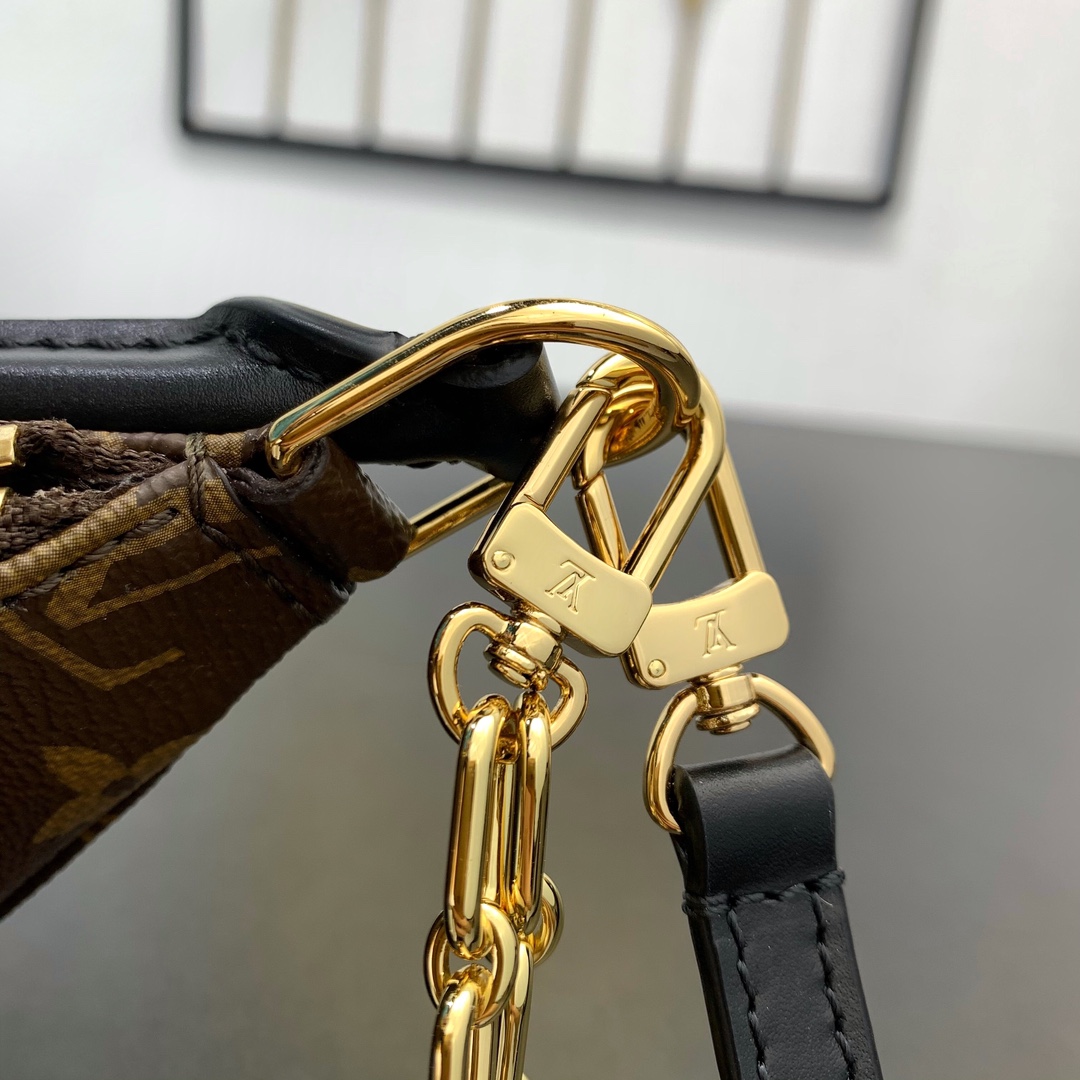 LV一比一Mini Loop鏈條肩背包 小巧老花精品款