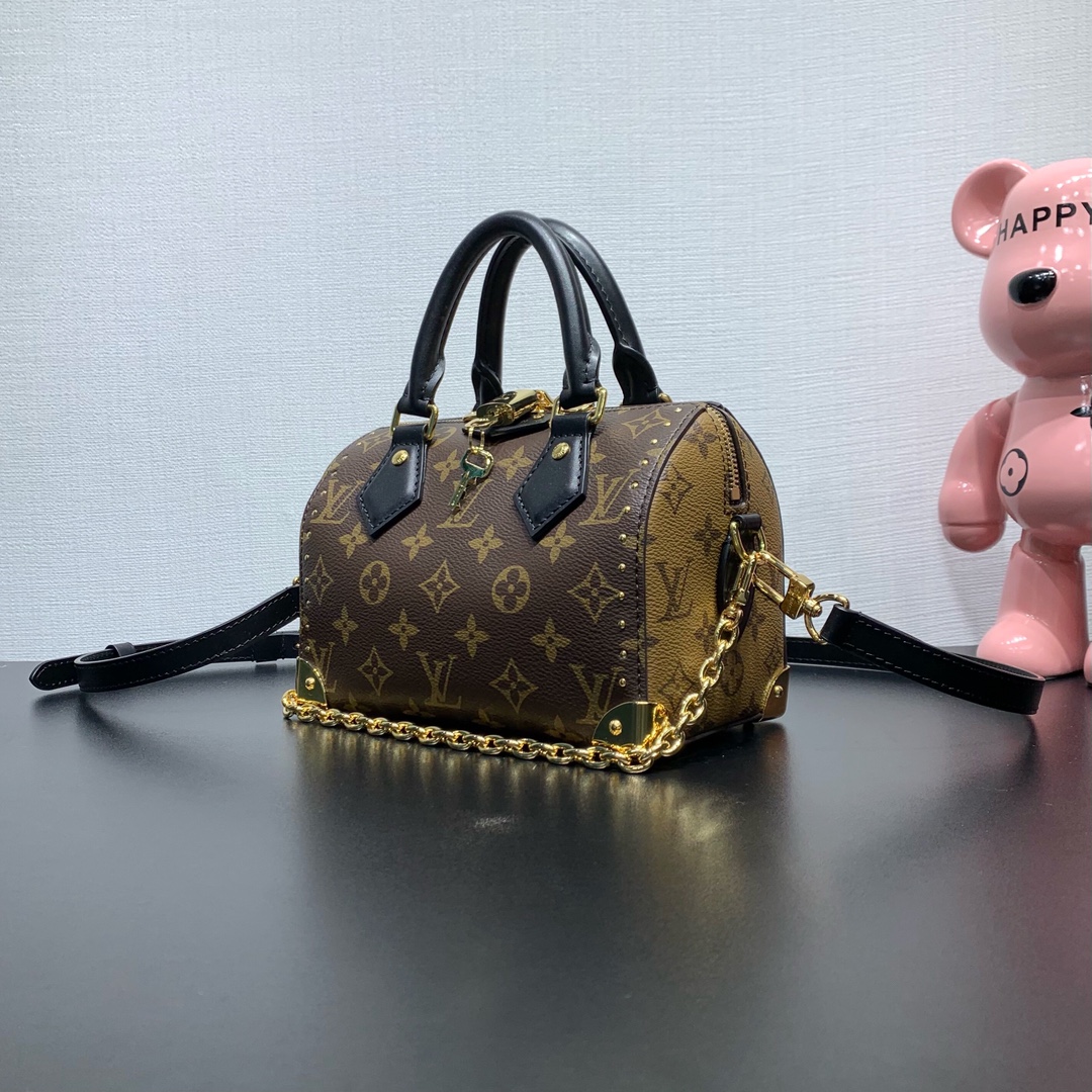 LV原單Nano Speedy鏈條迷你包 經典老花時尚手袋|超A仿原單精品圖片 14 LV原單Nano Speedy鏈條迷你包 經典老花時尚手袋|歐美奢侈品精品推薦