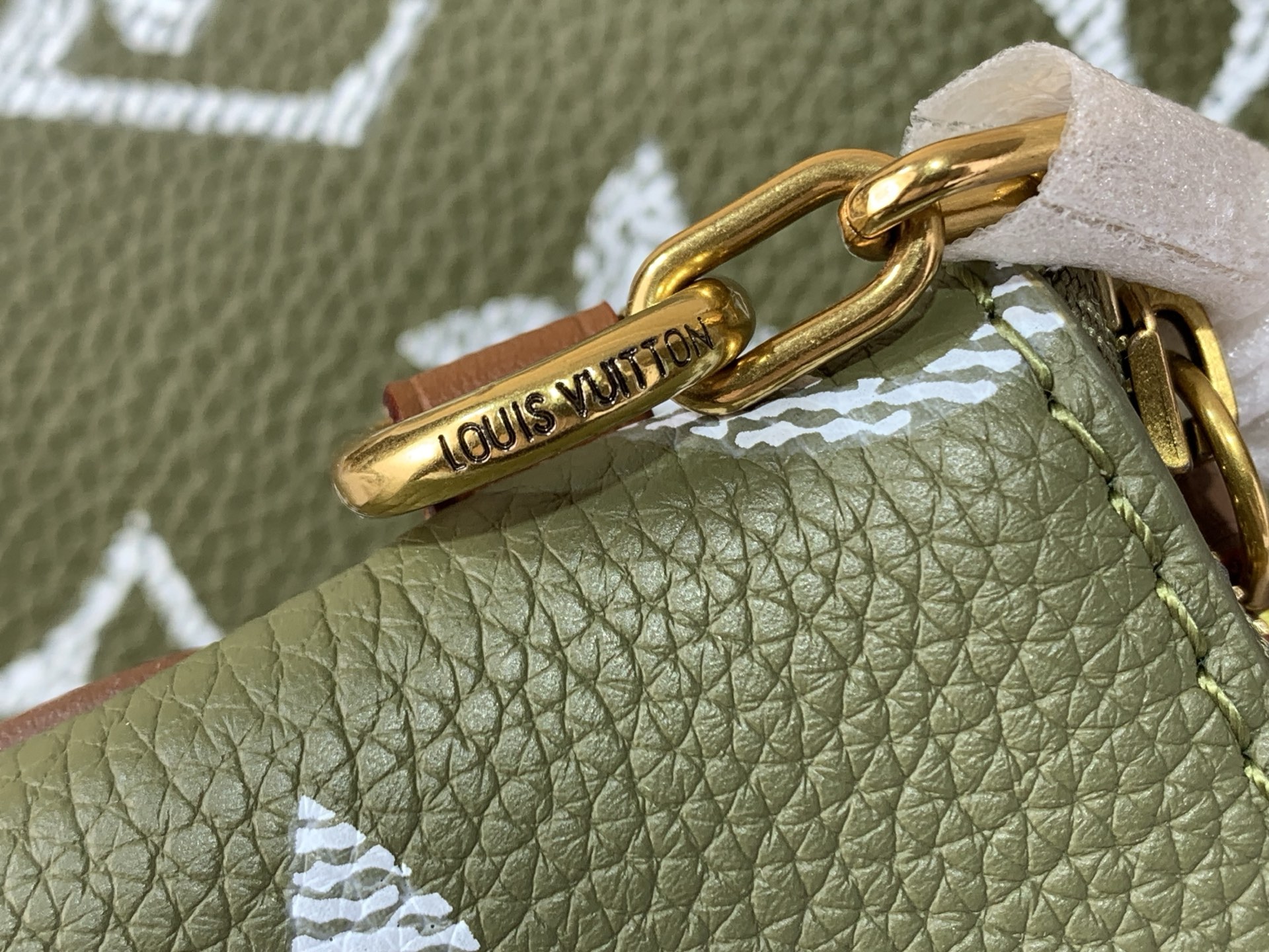 LV一比一Keepall Bandoulière 50手提旅行袋 橄欖綠老花｜歐美奢侈品精品推薦