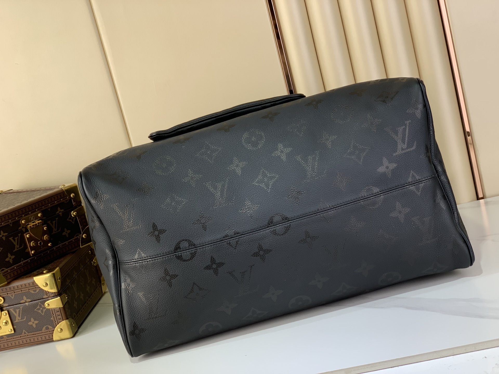 LV原單Keepall Bandoulière 50黑灰老花旅行袋 精品男士款｜歐美奢侈品精品推薦