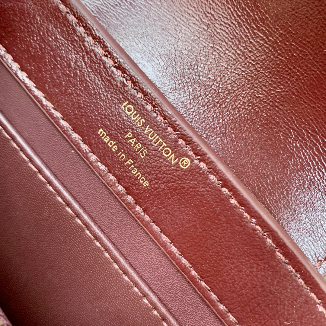 LV原單酒紅色金鏈手提包 優雅復古精品款｜歐美奢侈品精品推薦