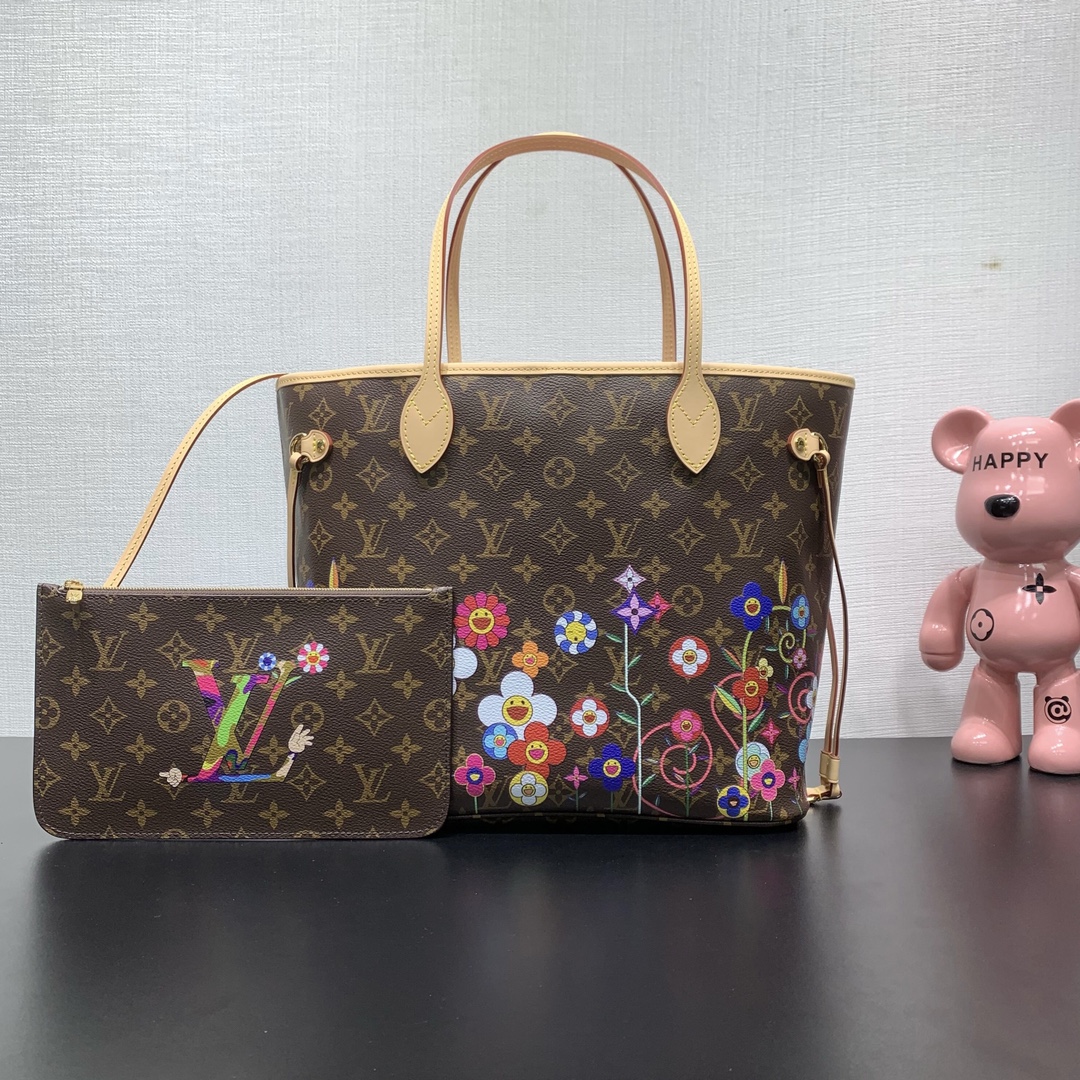 LV原單老花花卉托特包 限量藝術系列精品｜歐美奢侈品精品推薦