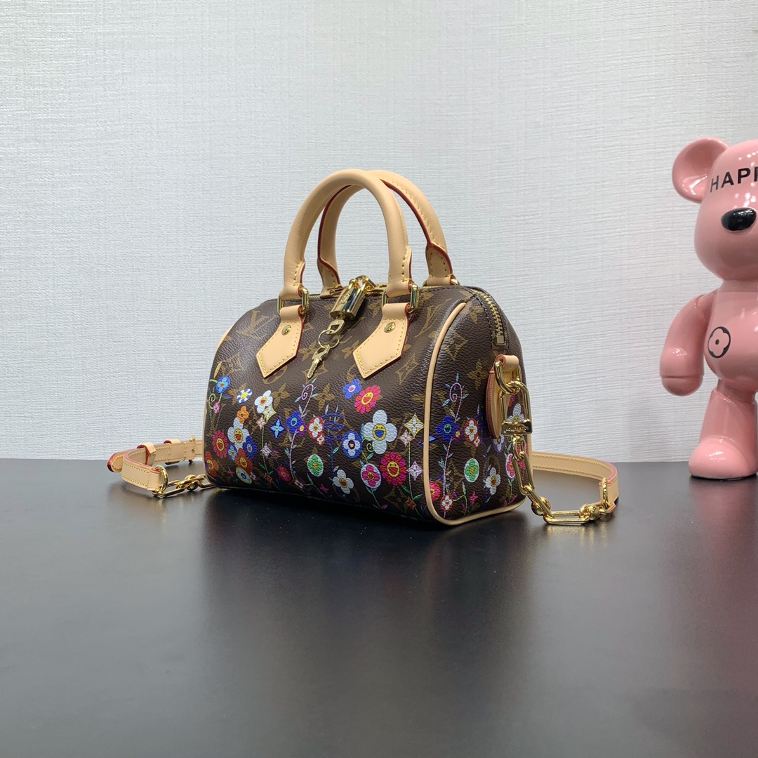 LV一比一老花花卉Speedy手袋 限量精品系列｜歐美奢侈品精品推薦