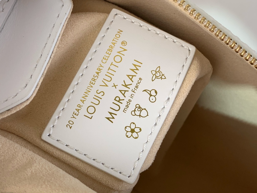 LV一比一白色彩花金屬邊框手提包 復刻奢華版｜歐美奢侈品精品推薦