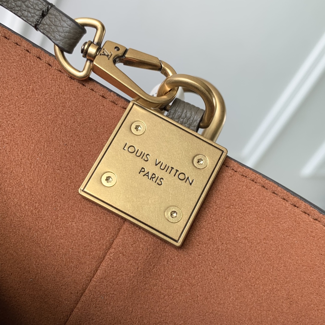 LV一比一灰棕拼接水桶包 精品雙層實用設計｜歐美奢侈品精品推薦