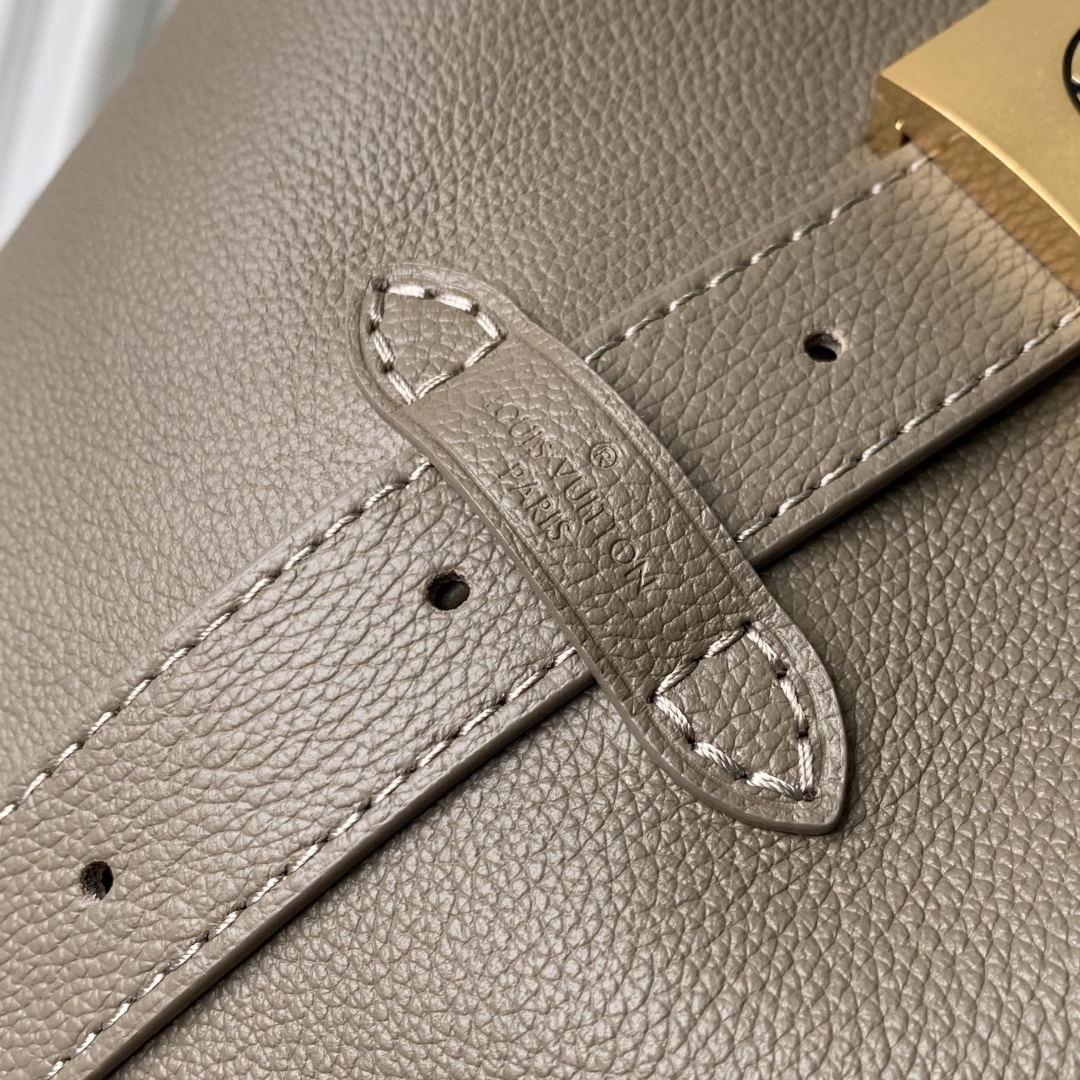 LV原單灰棕單肩包 簡約皮革精品設計｜歐美奢侈品精品推薦