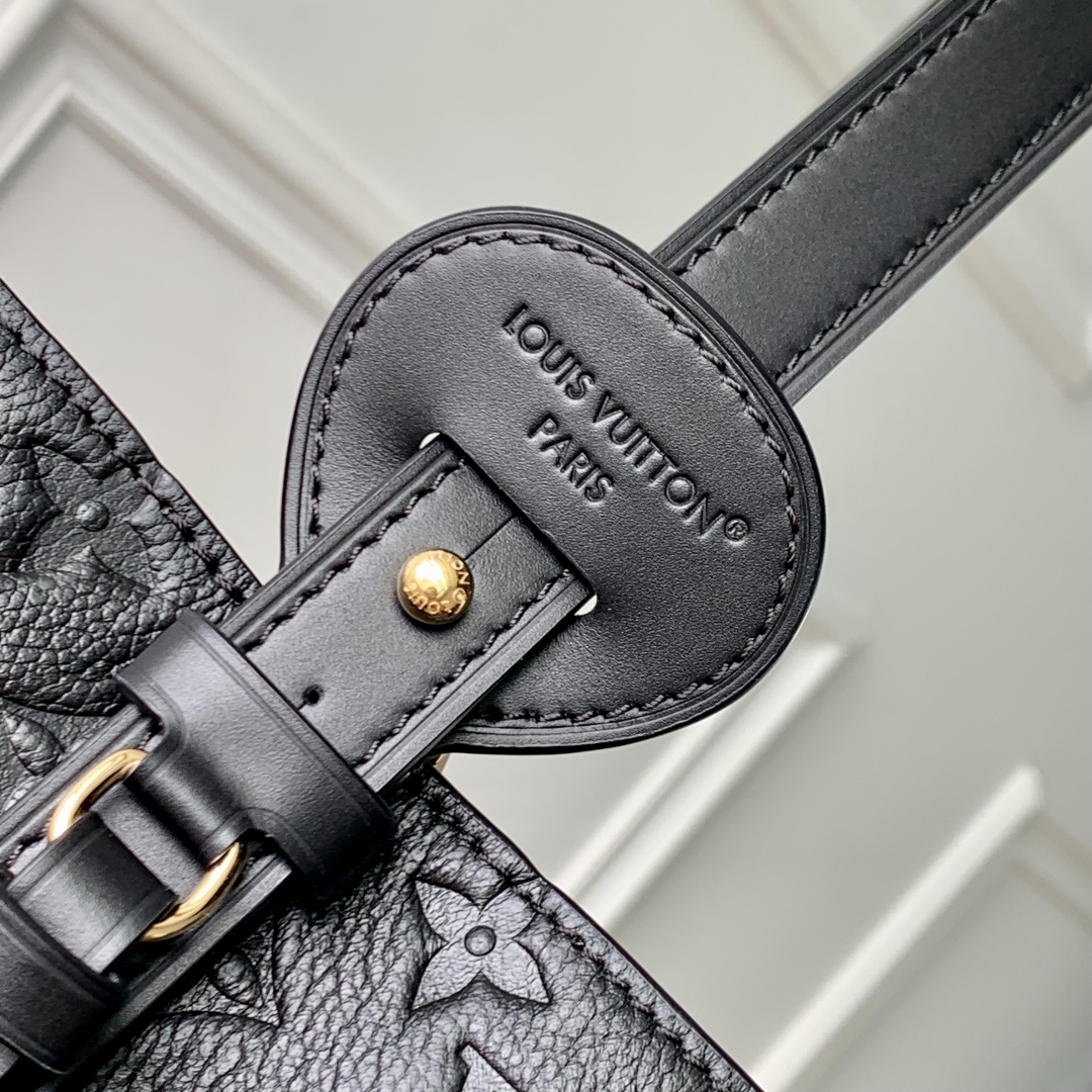 LV一比一黑色壓花水桶包 精品個性款｜歐美奢侈品精品推薦
