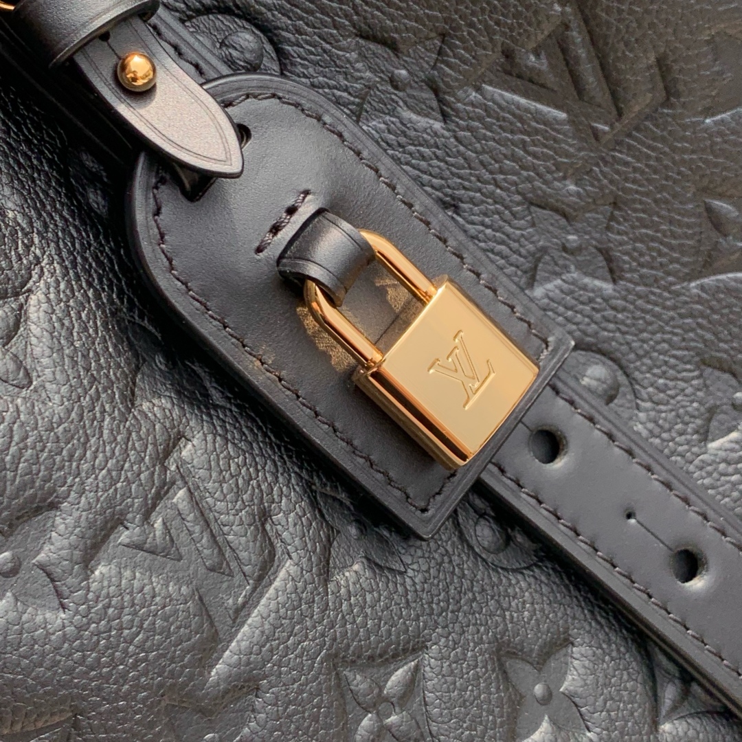 LV一比一黑色壓花水桶包 精品個性款｜歐美奢侈品精品推薦