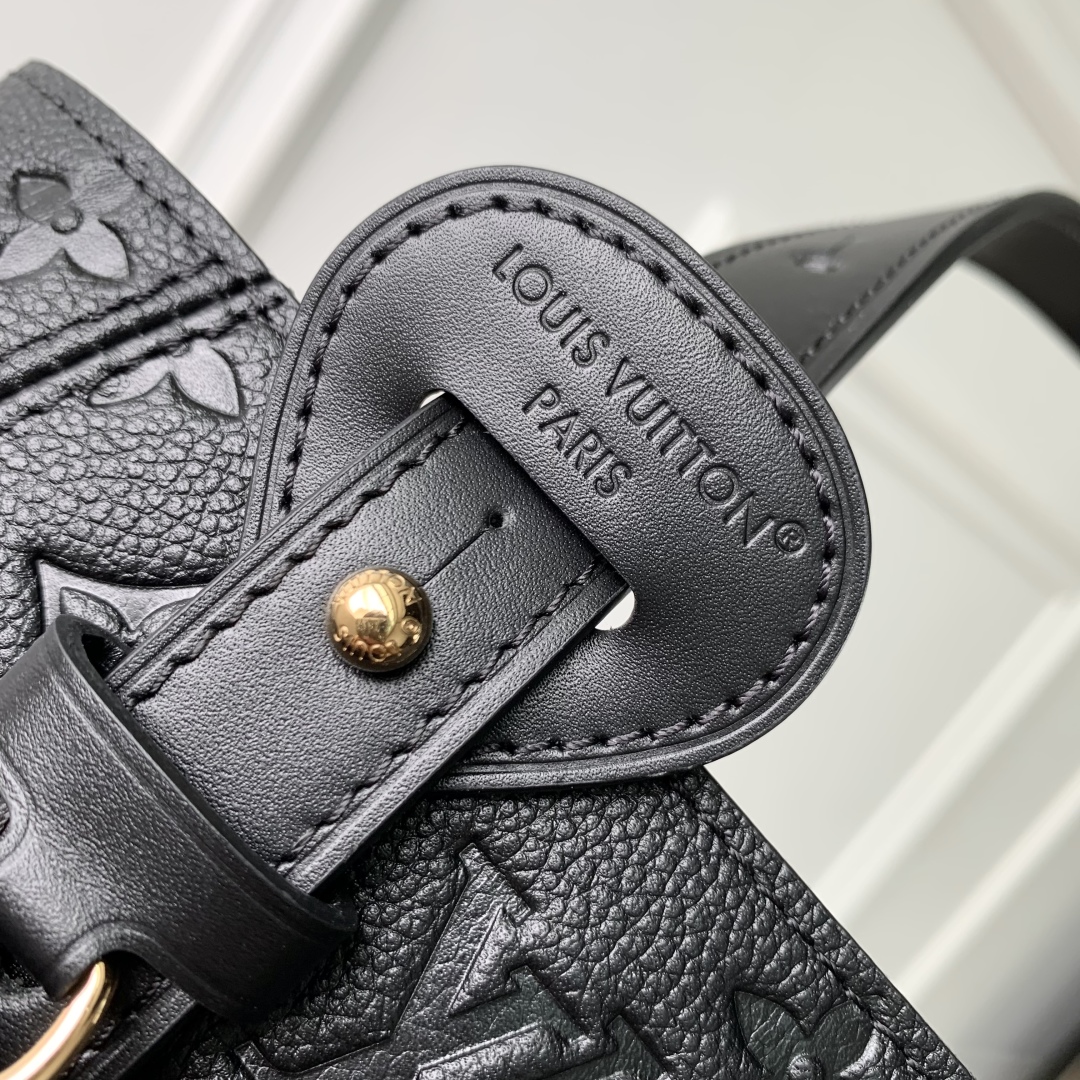 LV一比一黑色壓花鎖扣水桶包 精品立體質感款｜歐美奢侈品精品推薦