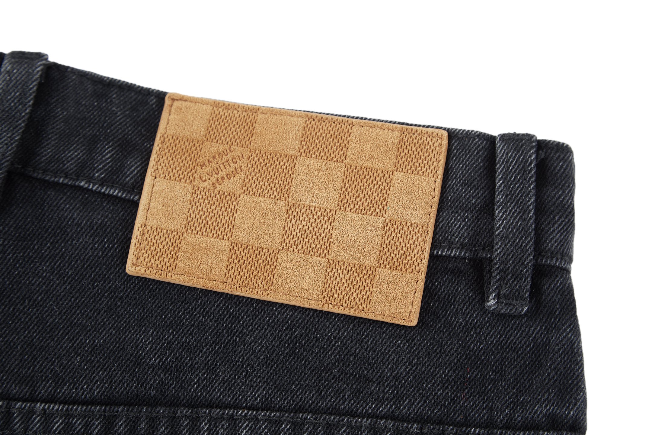 LV一比一男士老花後口袋牛仔褲 寬版街頭風格|超A仿原單精品圖片 8 LV一比一男士老花後口袋牛仔褲 寬版街頭風格|歐美奢侈品精品推薦