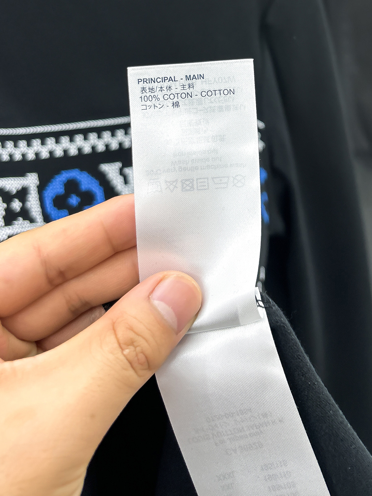 LV高仿男士黑色滿版印花T恤 長袖冬季潮流花紋上衣｜歐美奢侈品精品推薦