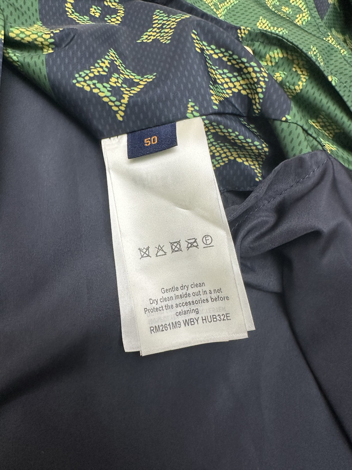 LV 原單綠黑撞色防風夾克 經典老花拼接外套｜歐美奢侈品精品推薦